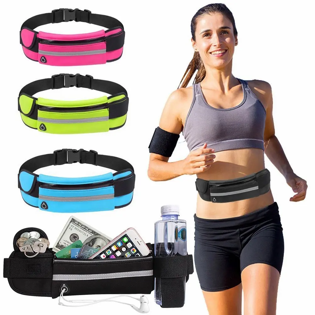 Tas pinggang olahraga weistbag lari running belt tas sepedah