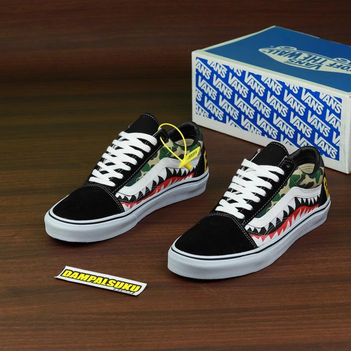 Gambar 100℅ PREMIUM! SEPATU VANS OLD SKOOL X BAPE CAMO TIGER ICC BNIB dari DAMPALSUKU STORE Kota Bandung Tokopedia