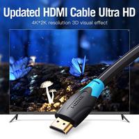 Gambar Vention [AACBG 1.5M] Kabel HDMI 3D v2.0 4K UHD High Speed Quality - Model BULAT dari Vention Authorized Store Kota Administrasi Jakarta Barat 5 Tokopedia