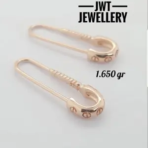 ANTING GIWANG EMAS PENITI PIN EARRING ORI ITALY NEW ARRIVAL