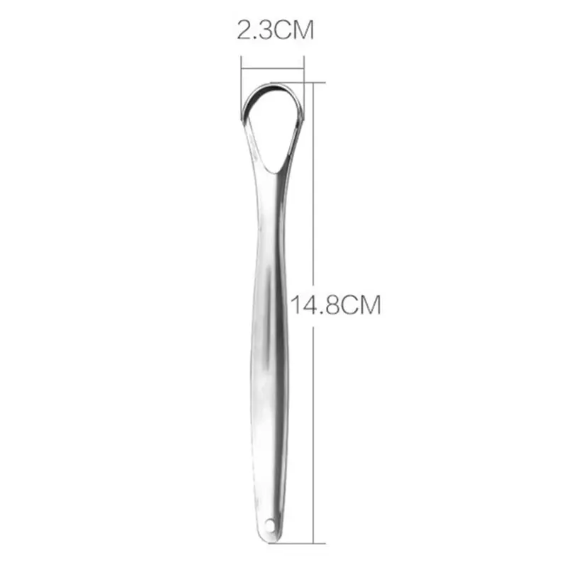 Sikat Pembersih Lidah Stainless Steel Reusable Kebersihan Mulut Gigi 4