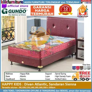 Set 120x200 - Happy Kids Divan Atlantic HB Sienna Guhdo Springbed