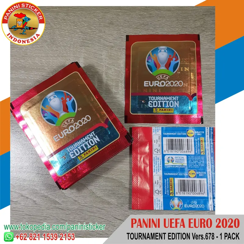 PANINI Sticker UEFA EURO 2020 Tournament Ed. Vers. 678 LIDE -1 Pack 2