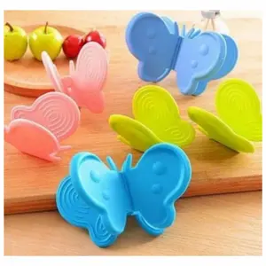 PEGANGAN PANCI ANTI PANAS MAGNETIC KUPU KUPU 12x7 cm Silicone Magnet untuk Jepit Mangkok Panas & Hiasan Dinding - Cleaning