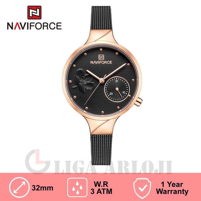 Gambar Naviforce Tali Pasir Tanggal Jam Tangan Wanita Analog 5001 Black Rose dari Liga.Arloji Kota Administrasi Jakarta Pusat Tokopedia
