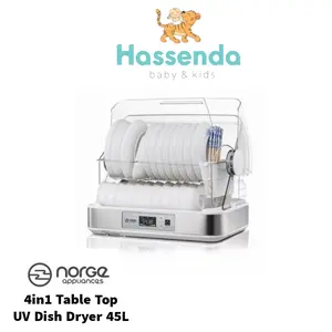 Norge 4in1 Table Top UV Dish Dryer 45L / Alat Pengering Piring
