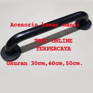 pegangan kamar mandi stainless stell hitam/barr grab toilet hitam