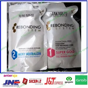makarizo rebonding system/ obat pelurus rambut/smoothing makarizo125ml