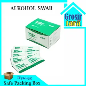 ALKOHOL SWAB isi 100pcs alcohol swabs 100 Pcs tisu basah Medis Steril