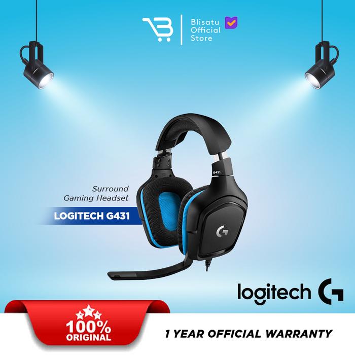 Gambar Logitech G431 7.1 SURROUND SOUND GAMING HEADSET dari Blisatu.id Kota Administrasi Jakarta Pusat Tokopedia