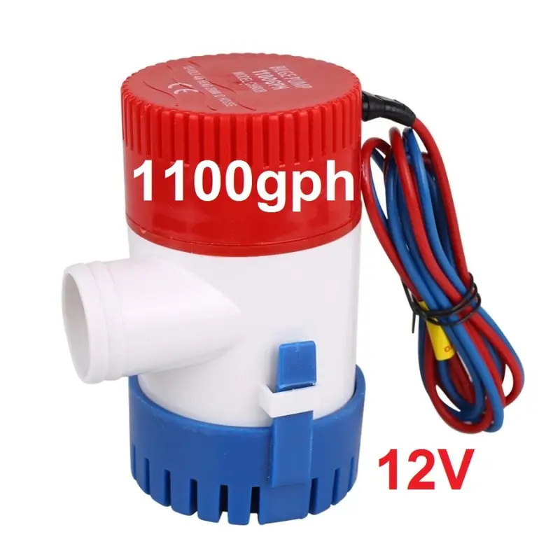 Pompa air celup Bilge pump 1100GPH DC 12V submersible pump mini 3