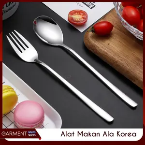 Sendok Garpu Stainless Steel Sumpit Korea Ala Korean Style Spoon Fork