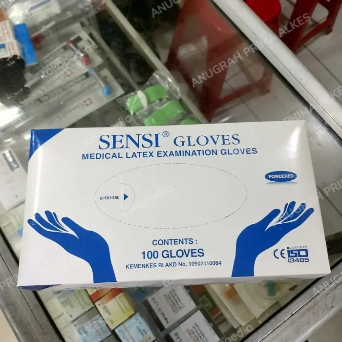 Sensi Gloves Latex Powdered - Handscoon Sarung Tangan isi 100