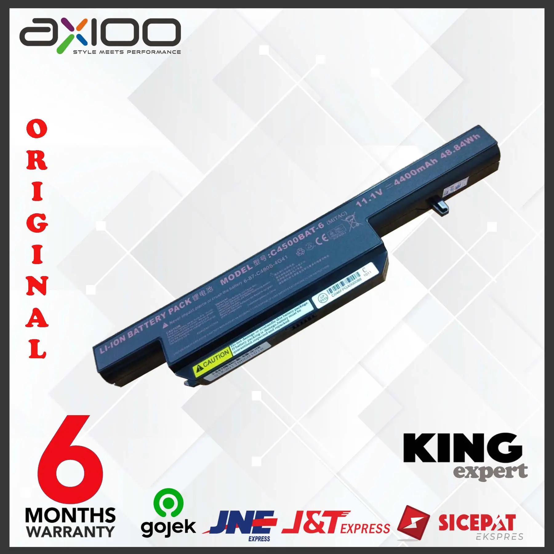 Original Baterai AXIOO RNW CNW HNW MNW C4801 NEON Basic B4103 C4500BAT