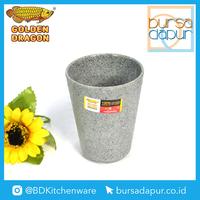 Gambar Golden Dragon Melamine Matte Grey Gelas Ulir Datar 3" 260 ml (B2303-MG) dari Bursa Dapur Mall Kota Administrasi Jakarta Barat 2 Tokopedia