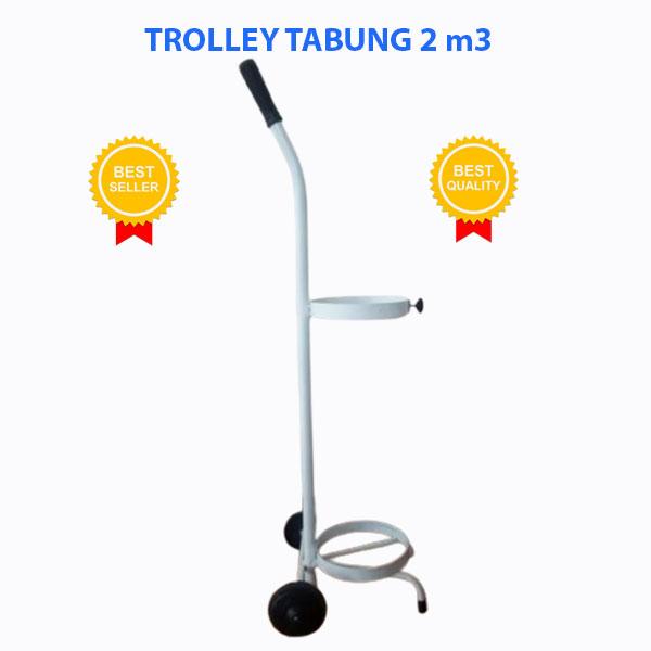 Gambar Trolley untuk Tabung Gas ukuran 2 m3 - Termurah dari Harizco Kota Bekasi Tokopedia