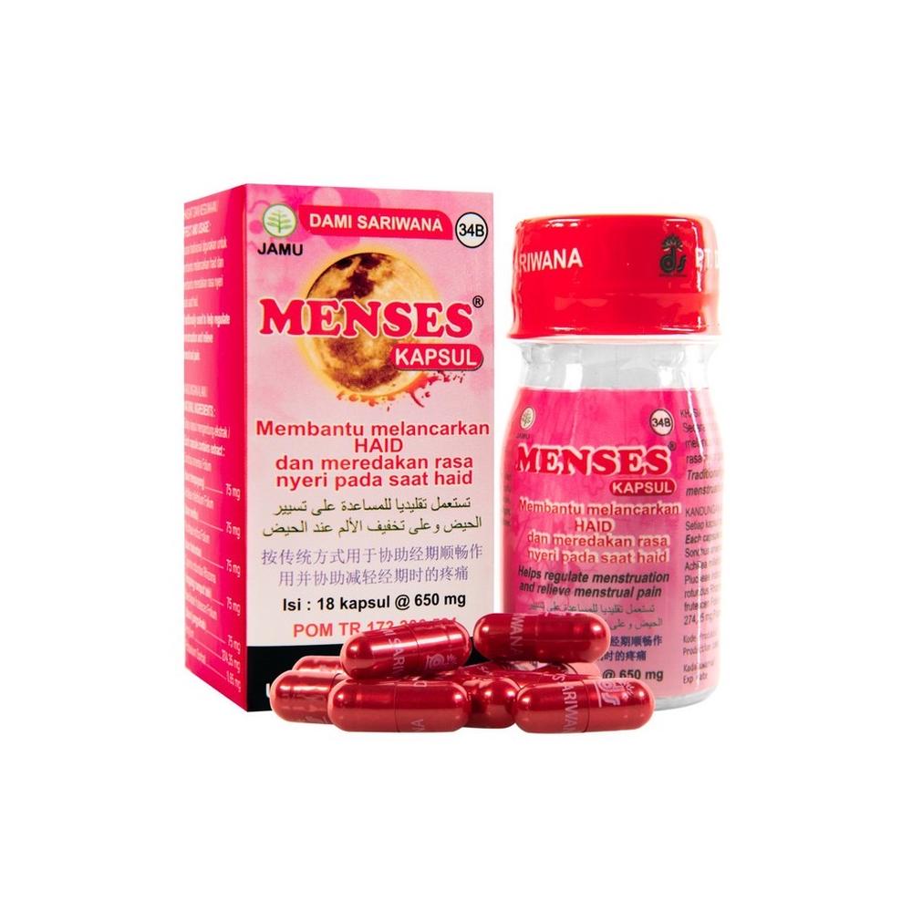 ￼Menses Botol isi 18 Kapsul (Melancarkan Haid)