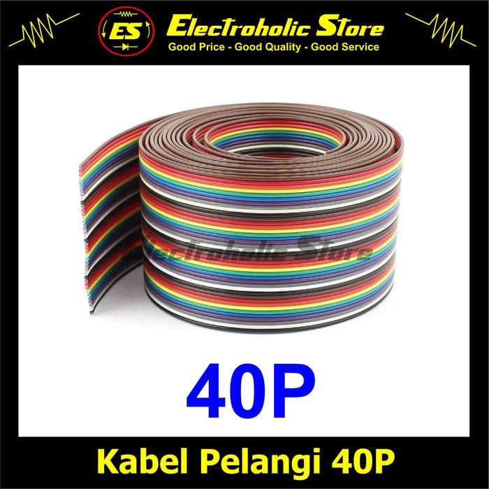 Gambar Kabel Pelangi Rainbow 40P 40Pin 40 P 40 Pin dari Electroholic Store Kota Yogyakarta Tokopedia