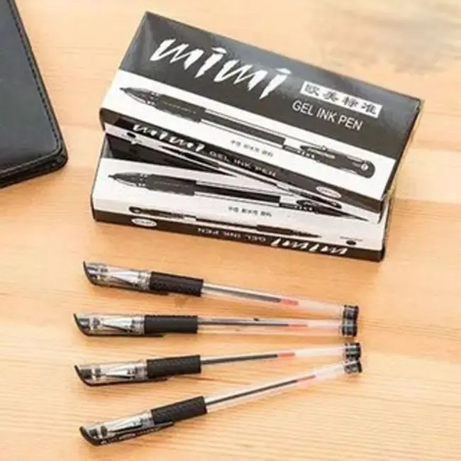 Pen Gel Mimi 0.5mm Pulpen Pena Cair Ballpoint Bolpoin Hitam
