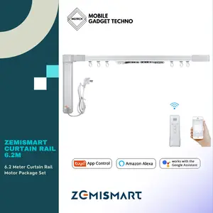 Zemismart Curtain Rail Motor Set 6.2 Meter Rel Gorden Pintar Otomatis