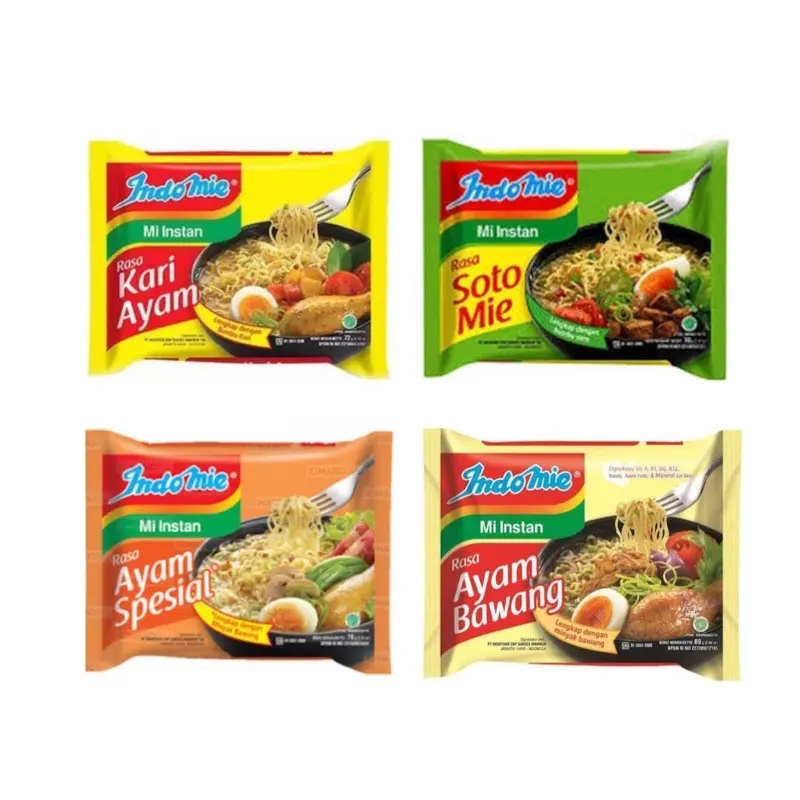 Indomie Mie Instant / Goreng / Soto / Ayam Bawang / Kari /Ayam Spesial