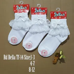 Kaos kaki anak perempuan putih renda TF014