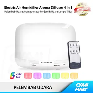 Pelembab Udara Ultrasonic Air Humidifier Aroma Therapy Diffuser Remote