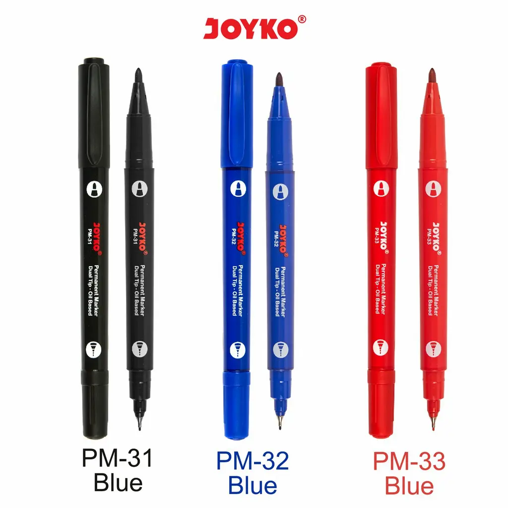 Spidol Permanent Marker JOYKO Dual Tip