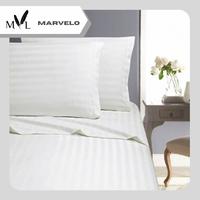 Gambar Sprei Set Katun Emboss Salur King Koil - Bed 140 T30 - Putih dari Marvelo Bedding Kab. Sleman 2 Tokopedia