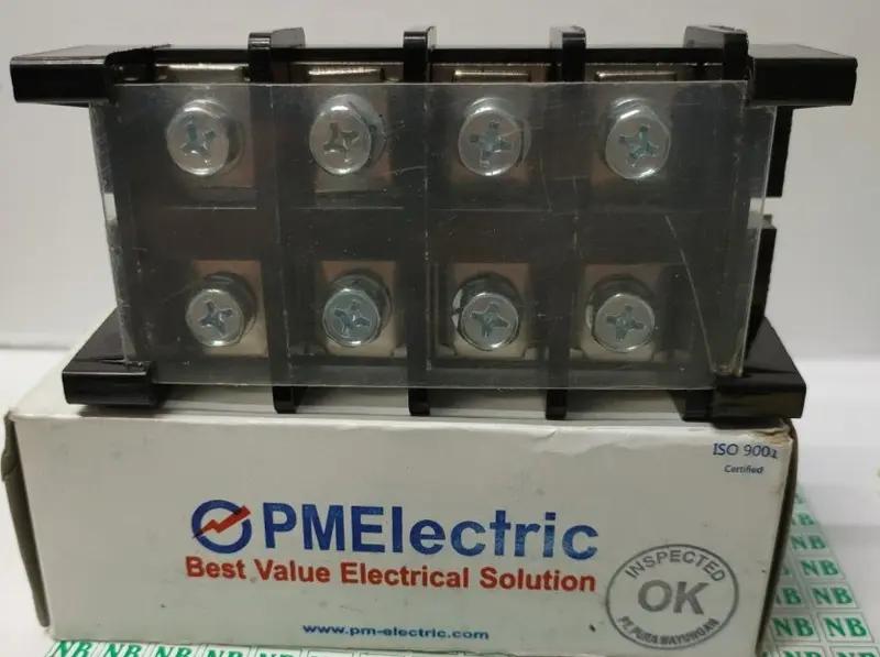 Solid Terminal Block Merk PM 4Pole 100A 0