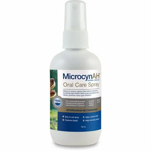 Dental Care dog cat horse rabbit MicrocynAH Oral Care Spray 4oz 118ml 1