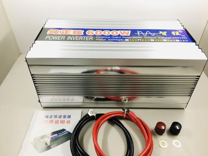 Jual Inverter Pure Sine Wave 6000W DC 12V 24V 48V to AC220V Solar ...