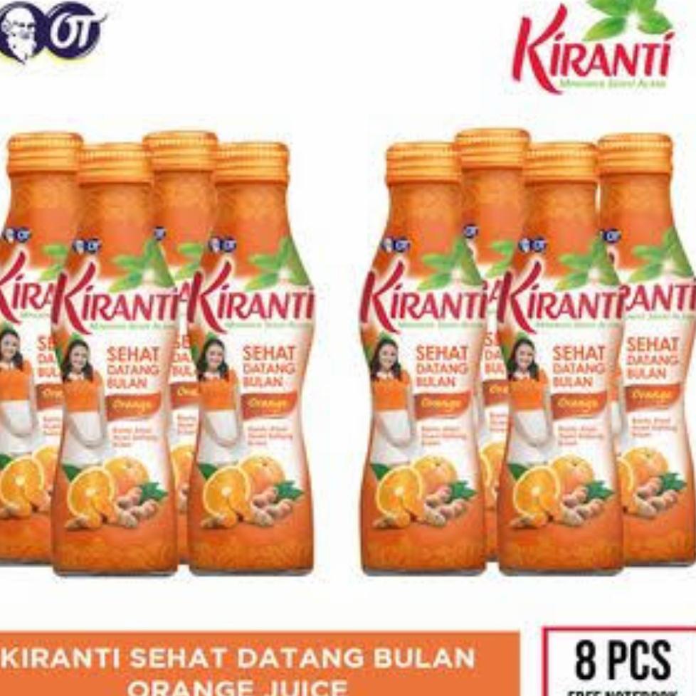 Kiranti Orange Juice Minuman Sehat Datang Bulan 150ml/Kemasan 8pcs
