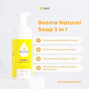 [FREE GIFT] BeeMe Natural Soap 3 in 1 Bagi Bayi Newborn, Bumil & Busui