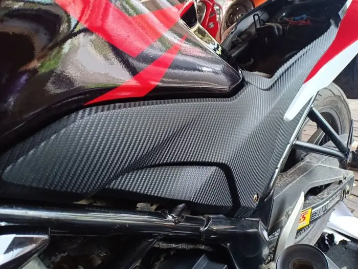 [Per Meter] Sticker Carbon 3D Lebar 50cm Tekstur Fiber Vinyl Premium 2