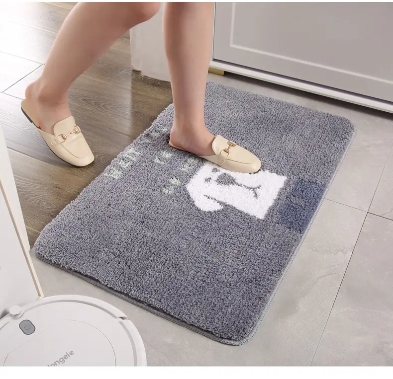 Cute Pet Bathmat / Keset Kaki Kamar Mandi Anti Slip Bulu Motif Hewan 3