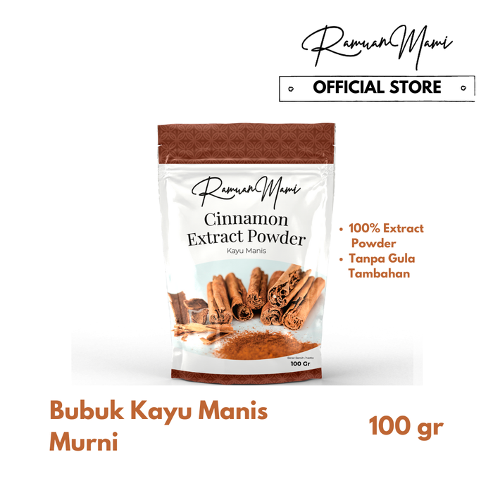 Gambar Ramuan Mami Cinnamon (Kayu Manis) Extract Powder 100gr dari Ramuan Mami Kota Tangerang Selatan Tokopedia