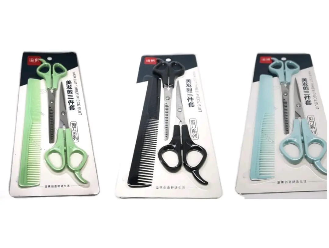 GUNTING GROOMING SET - Gunting Sisir Grooming Bulu Kucing Anjing NEW