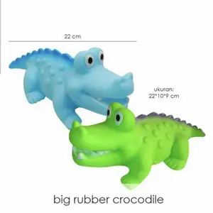 Mainan binatang Karet Buaya Bunyi Jumbo Mainan buaya / Mainan air