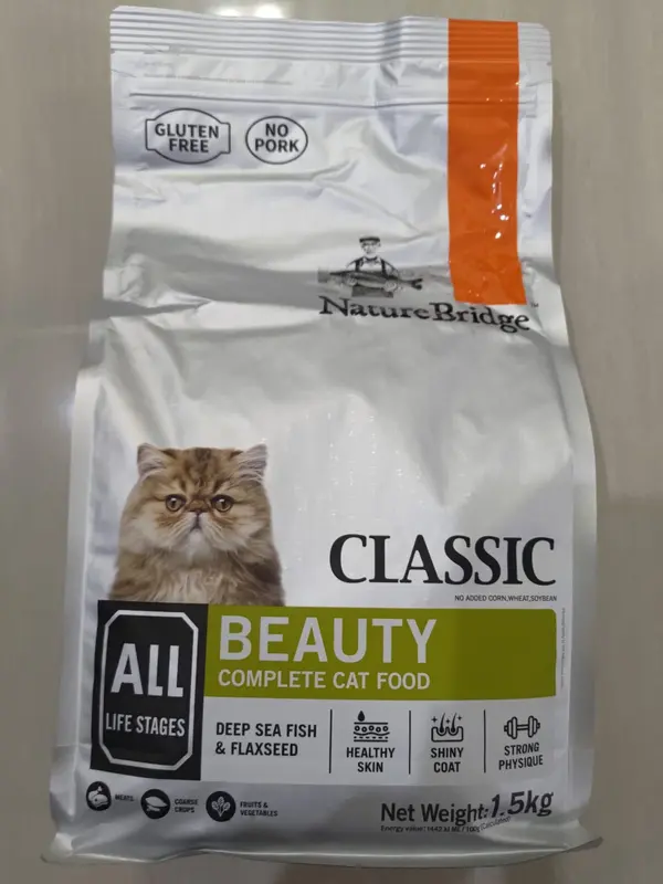 Nature Bridge Beauty Cat Food 1,5kg All Life Stages Freshpack 1