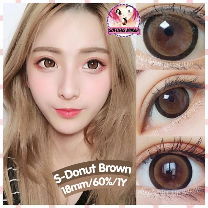 Gambar S DONUT BROWN SOFTLENS dari SoftlensMurah Kota Surabaya Tokopedia