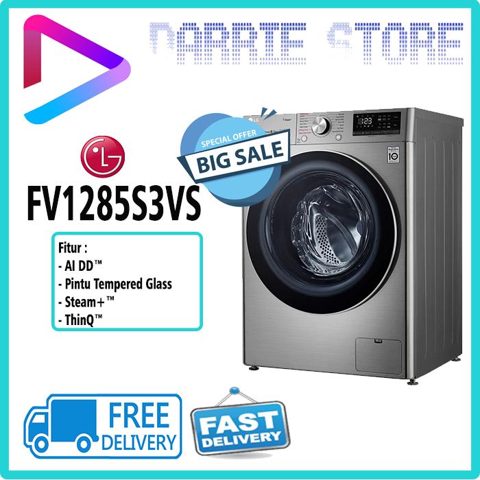 Gambar LG FV1285S3VS MESIN CUCI WASHER 8.5 KG FV-1285S3VS FV1285 1285S3VS dari Darrie Store Kota Depok Tokopedia