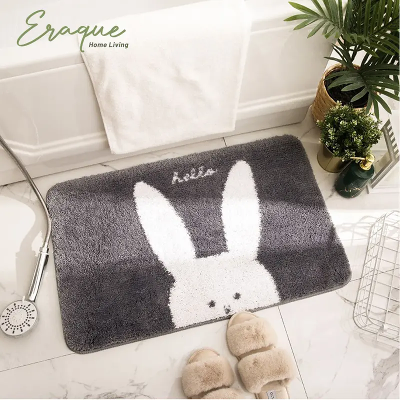 Cute Pet Bathmat / Keset Kaki Kamar Mandi Anti Slip Bulu Motif Hewan 0