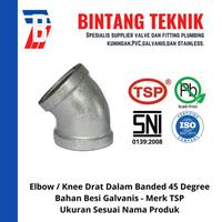 Gambar Elbow / Knee 1" inch Besi Galvanis TSP 45 Derajat dari Bintang Teknik Toko Kota Administrasi Jakarta Barat 3 Tokopedia