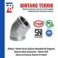 Gambar Elbow / Knee 1" inch Besi Galvanis TSP 45 Derajat dari Bintang Teknik Toko Kota Administrasi Jakarta Barat 1 Tokopedia
