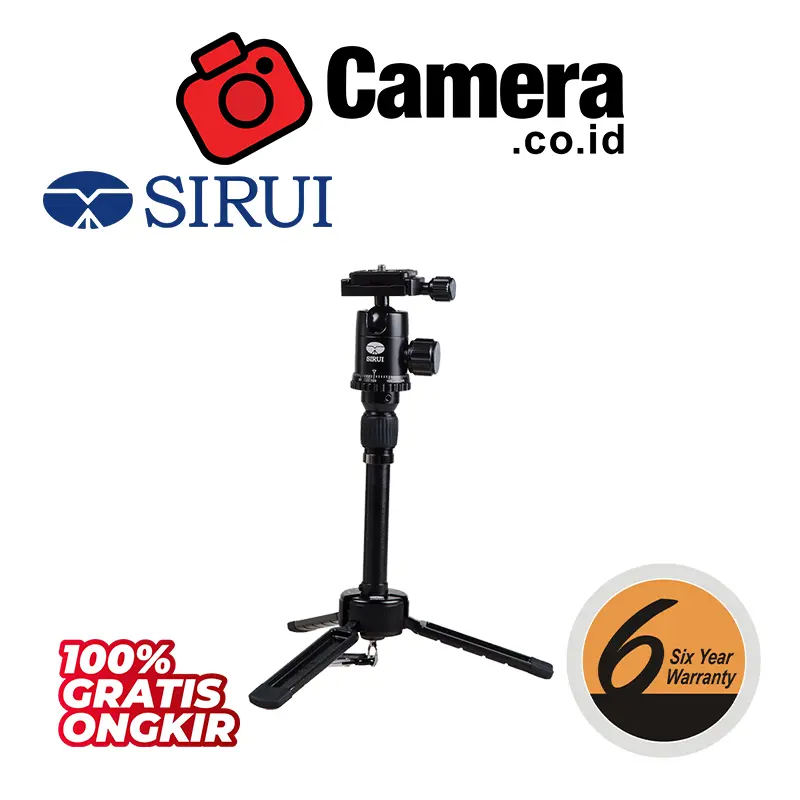 SIRUI 3T-35K Table Top Tripod - Hitam - Tripod di Meja dan selfie