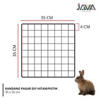 Gambar Panel pagar kandang DIY Untuk pagar anjing / kucing / kelinci 35x35cm - Hitam dari Java Petco Kota Administrasi Jakarta Selatan 1 Tokopedia