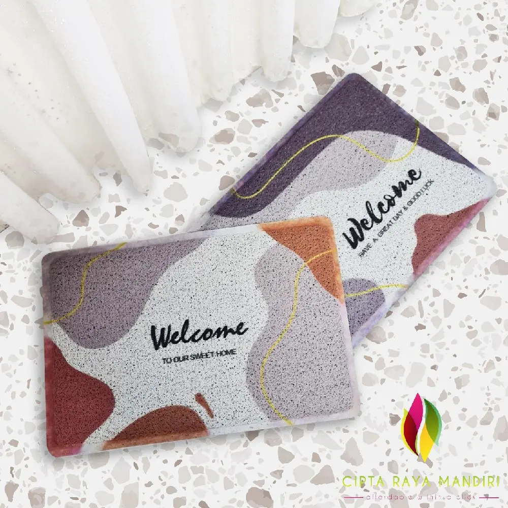 Keset Bihun / Keset Mie 40X60cm MOTIF Cushion Printing PVC Anti Slip
