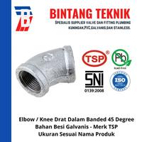 Gambar Elbow / Knee 1" inch Besi Galvanis TSP 45 Derajat dari Bintang Teknik Toko Kota Administrasi Jakarta Barat 4 Tokopedia