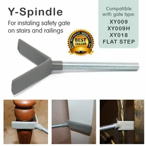 Baby Safe Y-Piece Spindel/Instalasi Safety Gate di Round/Edge